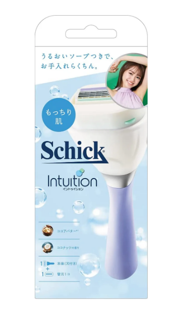 Chic SCHICK Inttion Skin Slim Holder (with blade+1 replacement blade) $13.92 (RRP $22.33) @ Dokodemo