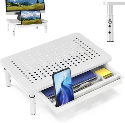 Zumist Computer Monitor Stand Riser (White) $25.49 (RRP $39.99) @ Amazon AU