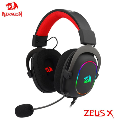 REDRAGON ZEUS X RGB Gaming USB Headphone Noise Cancelling $78.10 (RRP $120.16) @ Ali Express