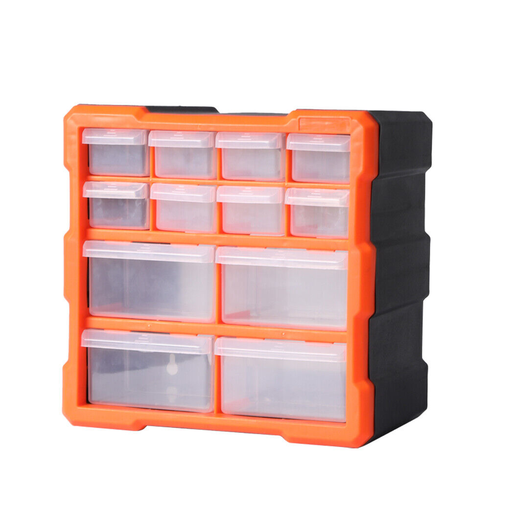 Traderight Tool Storage Cabinet Organiser Drawer Bins Workshop Chest 12 Drawers $23.99 (RRP $49) @ eBay AU