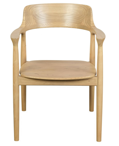 Nobu Oak Timber Carver Dining Chair $349 (RRP $635) @ Living Styles