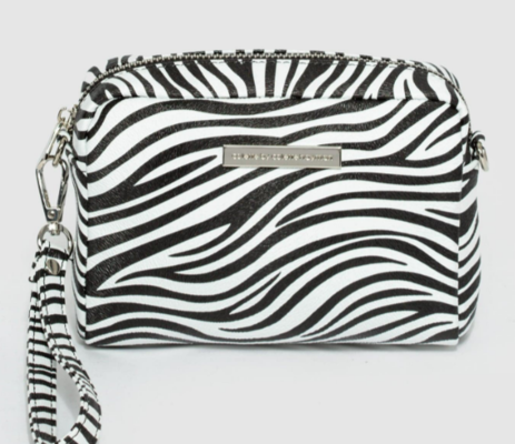 Zebra Print Crossbody Bag $14.99 (RRP $29.99) @ Colette Hayman