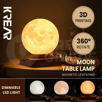 Krear Magnetic Table Lamp Levitating Moon Lamp Floating Light Home Decor Night $59.95 (RRP $198) @ eBay AU