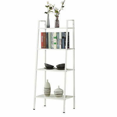 4 Tier Ladder Shelf Unit Bookshelf Bookcase Book Storage Display Rack Stand $59.99 (RRP $119.99) @ eBay AU