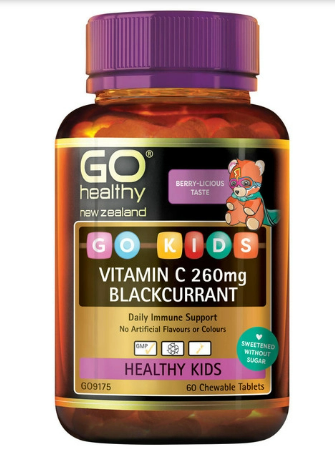 GO Kids Vitamin C Blackcurrant 60 chewable tablets $7.30 (RRP $11.99) @ Health Post NZ