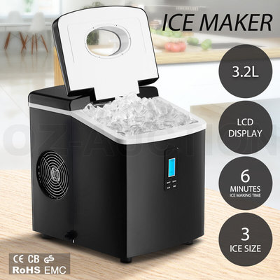 3.2L Portable Ice Cube Maker Machine Commercial Home Easy Fast Auto Snow w/LCD $289.95 (RRP $459.99) @ eBay AU