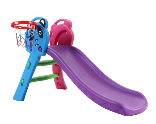 Kids Slide with Basketball Hoop Outdoor Indoor Playground Toddler Play $119.99 (RRP $209) @ Momentous Living