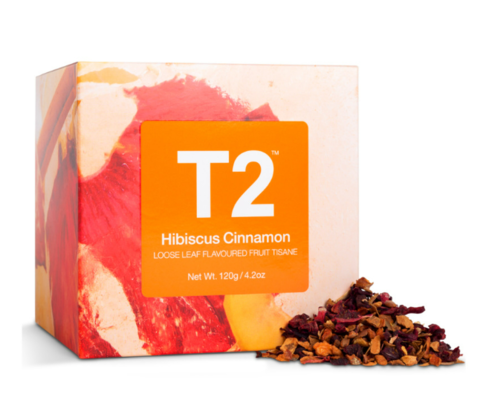 Hibiscus Cinnamon Loose Leaf Feature Cube $15 (RRP $28) @ T2 Tea AU