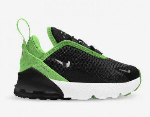 Nike Air Max 270 Black/Chrome-Green Strike-White $70 (RRP $109.99) @ The Trybe