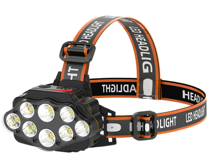 Bikight 4-Modes 8*XPG LED USB Rechargeable Long Shoot Camping Head Light Black $25.80 (RRP $46.77) @ Banggood AU