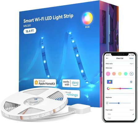 meross Smart LED Strip Lights Work with Apple HomeKit RGB 16.4ft $37.49 (RRP $65.99) @ Amazon AU