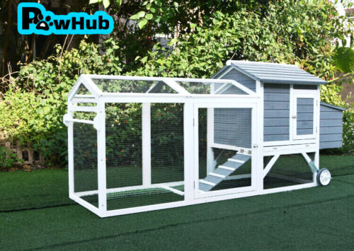 PawHub Large Wooden Chicken Coop Rabbit Hutch Hatch Box w/ Wheels Run $359 (RRP $549) @ eBay AU