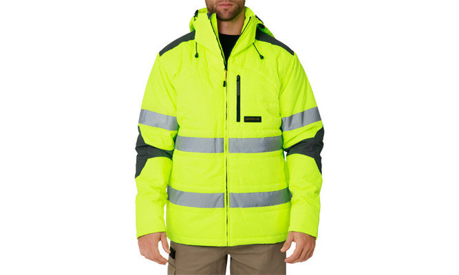 Hi Vis Boreas Taped Jacket Yellow $119.99 (RRP $179.99) @ Cat Workwear