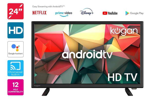 Kogan 24" Smart LED TV Android TV™ 12V Caravan Compatible Series 9 RH9310 $299 (RRP $569) @ eBay AU