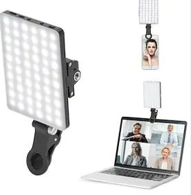 60 LED High Power Rechargeable Clip Fill Video Light with Front & Back Clip Adjusted $49.92 (RRP $103.46) @ Mini In The Box