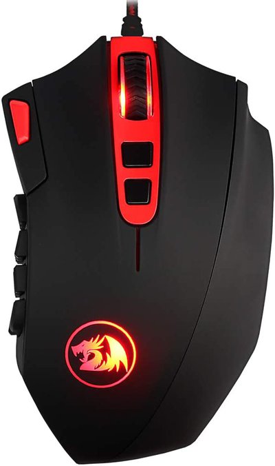 Redragon M901 Wired Gaming Mouse MMO RGB LED Backlit Mice 12400 DPI Perdition (Black) $38.48 (RRP $63.99) @ Amazon AU