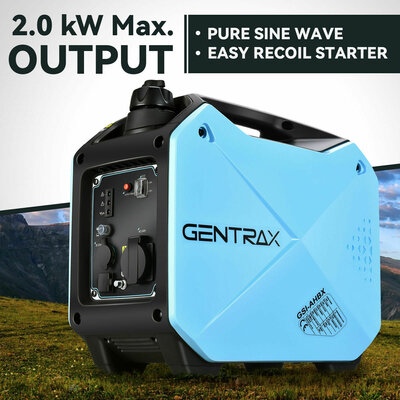 GenTrax Inverter Generator 2KW Max 1.6KW Rated Portable Petrol USB Camping RV $469 (RRP $999) @ eBay AU