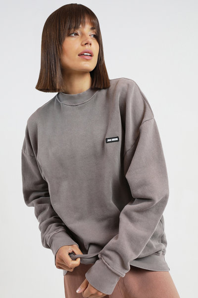 Joah Brown Classic Crew Pullover Peppercorn $159.99 (RRP $240) @ Style Runner