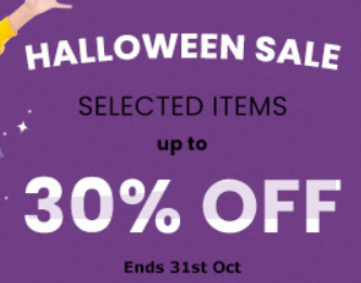 Halloween Sale - Up to 30% Off Selected items @ Quicklens NZ