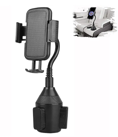 Car Phone Holder Mount Hands-Free Cup Holder Phone Mount Black $32.59 (RRP $54.44) @ Light In The Box