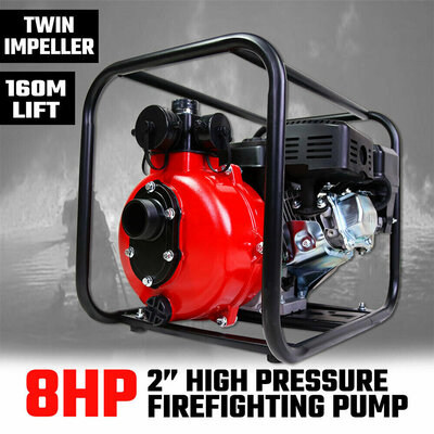 2" Petrol High Pressure Water Pump 8HP Fire Fighting Twin Impeller Irrigation $309 (RRP $439) @ eBay AU