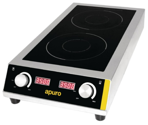 Apuro Heavy Duty Double Induction Cooktop 7kW $699.90 (RRP $999.90) @ Nisbets