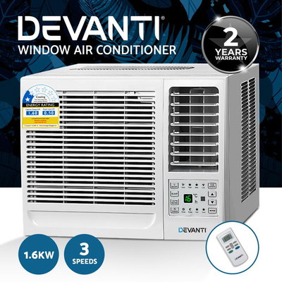 Devanti 1.6kW Window Air Conditioner w/o Reverse Cycle Wall Box Cooling Cooler $427.95 (RRP $616.99) @ eBay AU