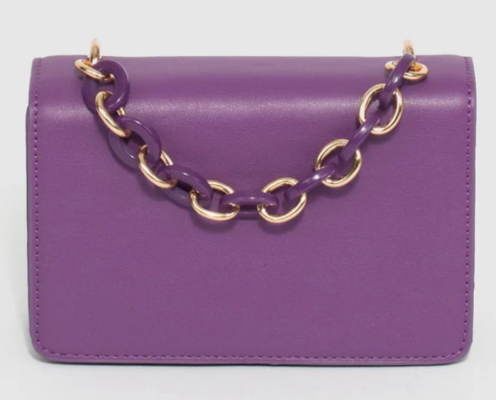 Purple Fleur Mini Bag $22.50 (RRP $44.99) @ Colette Hayman