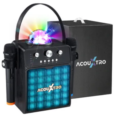 Portable Karaoke Machine with 2 Microphones $139.95 (RRP $199.95) @ Crazy Sales