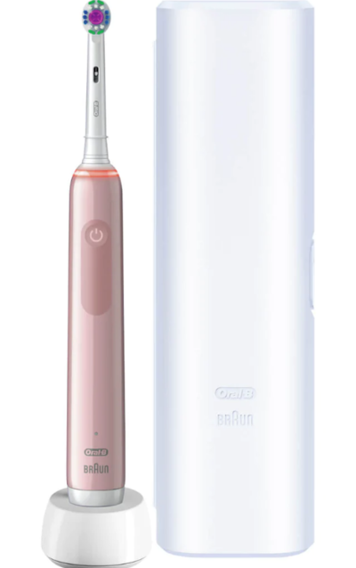 Oral-B Pro 3 3500 3D White Electric Toothbrush + Travel Case Pink $80 (RRP $165) @ Current Body