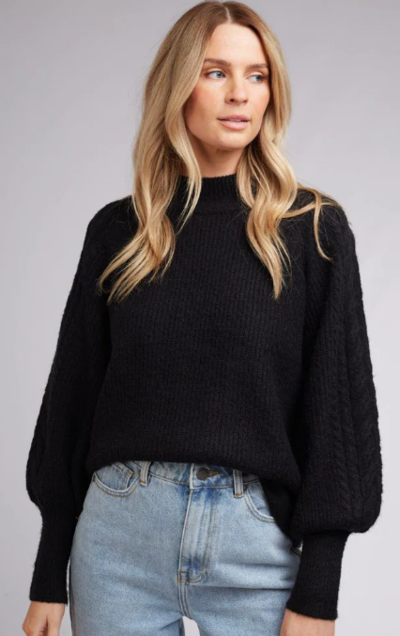 Bailey Knit Sweater Black $50 (RRP $89.95) @ Edge Clothing