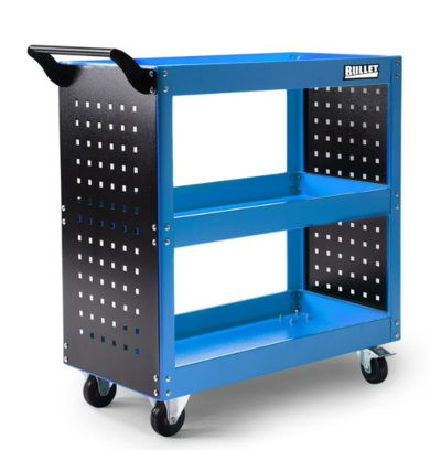 BULLET 3-Tier Steel Tool Trolley Cart Workshop Black and Blue $94 (RRP $159) @ Edisons