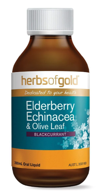 Herbs Of Gold Elderberry Echinacea & Olive Leaf Liquid 100ml $19.90 (RRP $35) @ Mr Vitamins