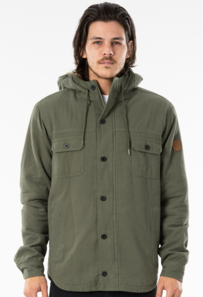 Rip Curl Gibbos Jacket Dark Olive $80 (RRP $129.99) @ OZ Mosis