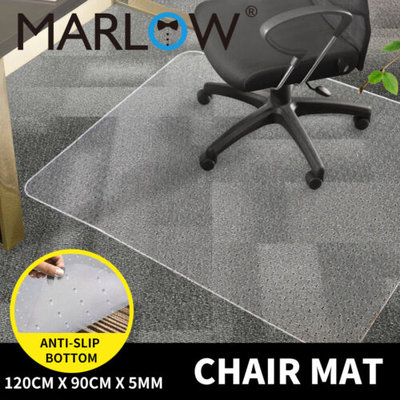 Marlow Chair Mat Office Carpet Floor Protectors Home Room Computer Work 120X90 Clear $34.99 (RRP $99.99) @ eBay AU