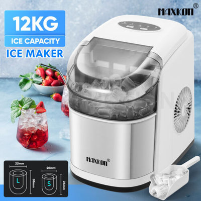 12KG Ice Maker Machine Bullet Shaped Cube Making Countertop Home Commercial Auto $199.95 (RRP $299.99) @ eBay AU