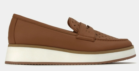 Zeroe QUINN Vegan Wedge Loafers Tan $57.74 (RRP $109.99) @ Betts