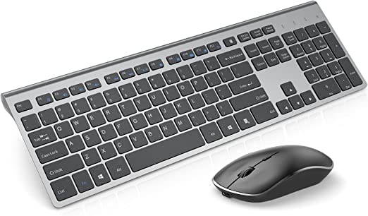 J JOYACCESS Wireless Keyboard and Mouse Combo Gray+Black $35.24 (RRP $49.99) @ Amazon AU