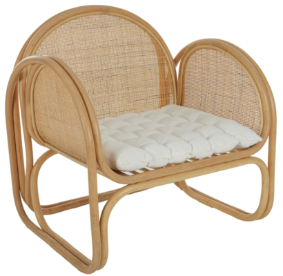 Manolo Rattan Accent Armchair $529 (RRP $1099) @ Living Styles