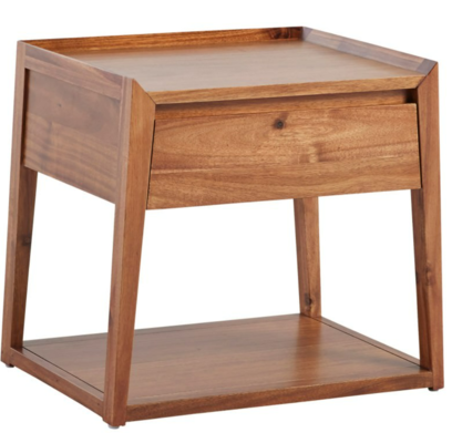 Bowes Blackwood Timber Bedside Table $345 (RRP $659) @ Living Styles