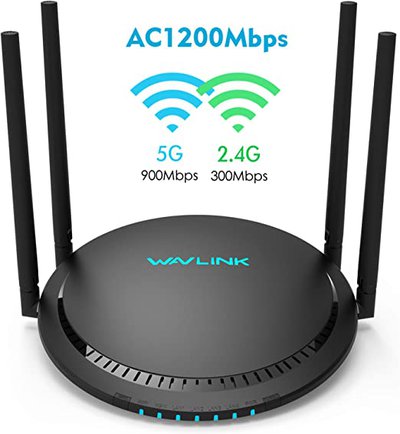 WAVLINK AC1200 Dual Band WiFi Router Black $43.49 (RRP $72.99) @ Amazon AU