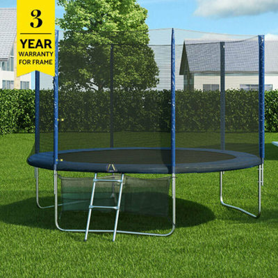 8Ft Round Spring Trampoline With Ladder Safety Net Enclosure Mat TN $215.26 (RRP $399) @ eBay AU