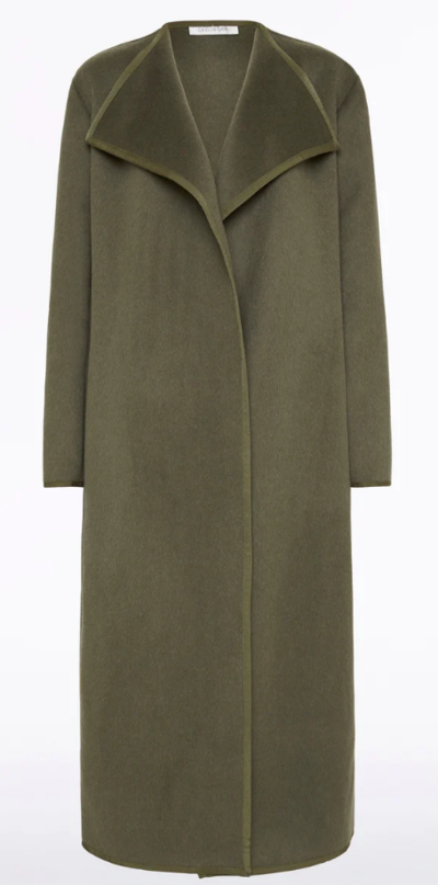 Olive Wool Carla Style Icon Coat $1399 (RRP $1999) @ Carla Zampatti