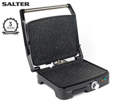 Salter 1800W Megastone XL Fold Out Health Grill & Panini Maker Black $77 (RRP $189.95) @ Catch AU