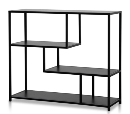 Alexson Black Metal Industrial Shelving Unit $460.80 (RRP $830) @ Interior Secrets