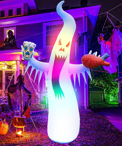 Inflatable Ghost Battery Powered Horror Leakproof Remote Control RGB Color Changing $101.56 (RRP $190.45) @ Mini In The Box