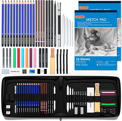 Shuttle Art 52 Pack Drawing Pencils Set $36.54 (RRP $52.99) @ Amazon AU