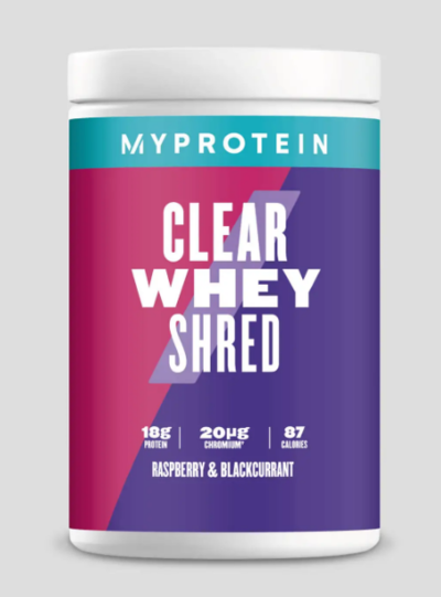 Clear Whey Shred Raspberry & Blackcurrant 20 servings $45.49 (RRP $69.99) @ My Protein