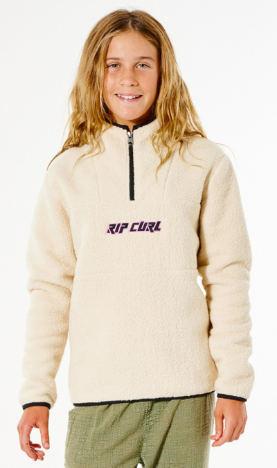 Rip Curl Twin Fin Fleece Girl Bone $50 (RRP $89.99) @ OZ Mosis