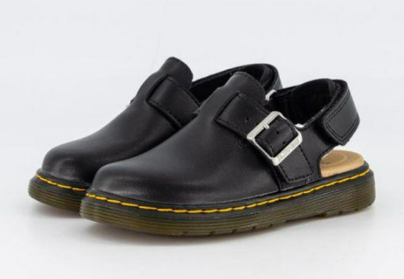 Dr Martens Jorgie Leather Slides Black $70 (RRP $129.99) @ The Trybe